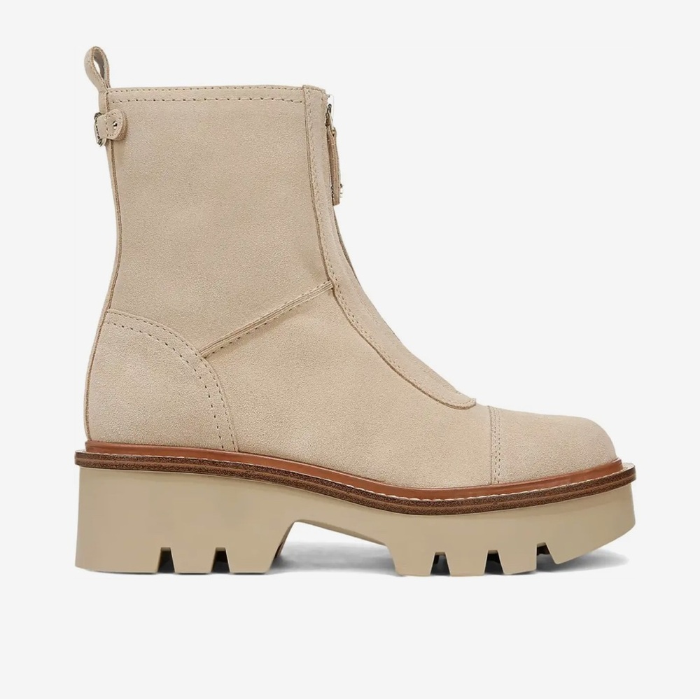 NIB $160 San Edelman Coopwr Chelsea Boots Oat suede color 9 - Picture 5 of 7